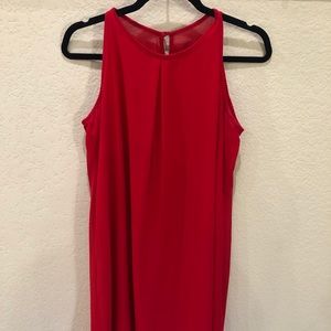 Red Sleeveless Dress